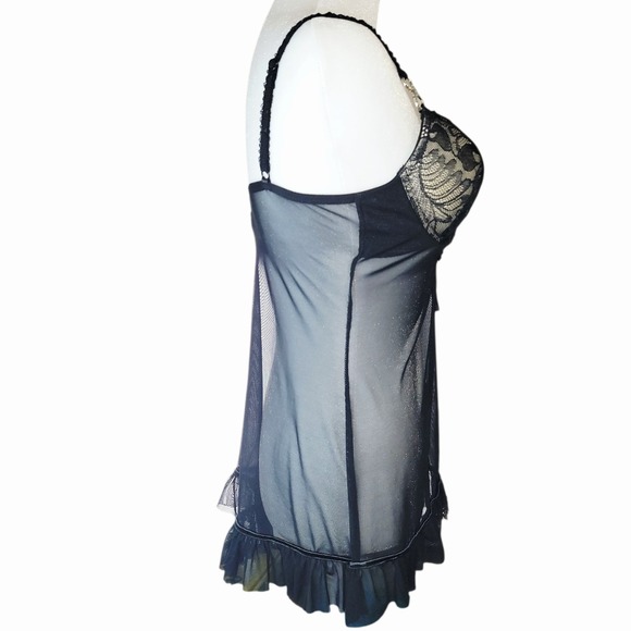 Popsi Sheer Lace‎ Babydoll Lingerie - Size Small - Picture 4 of 8